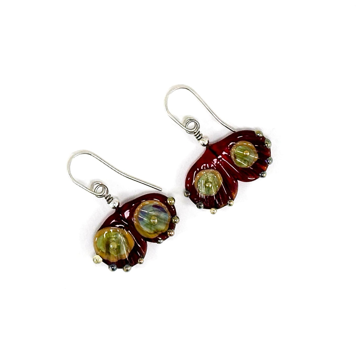 Single Tier Gingko Leaf Earrings