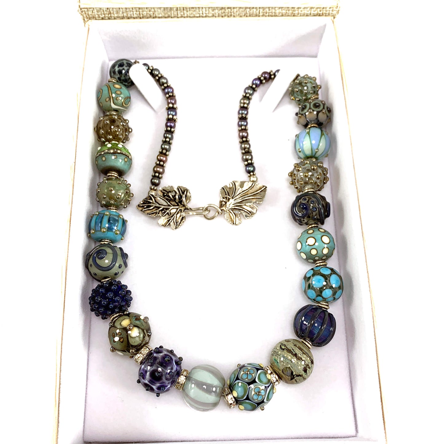 Boho Bead Collector's Necklace - The Glass Acorn