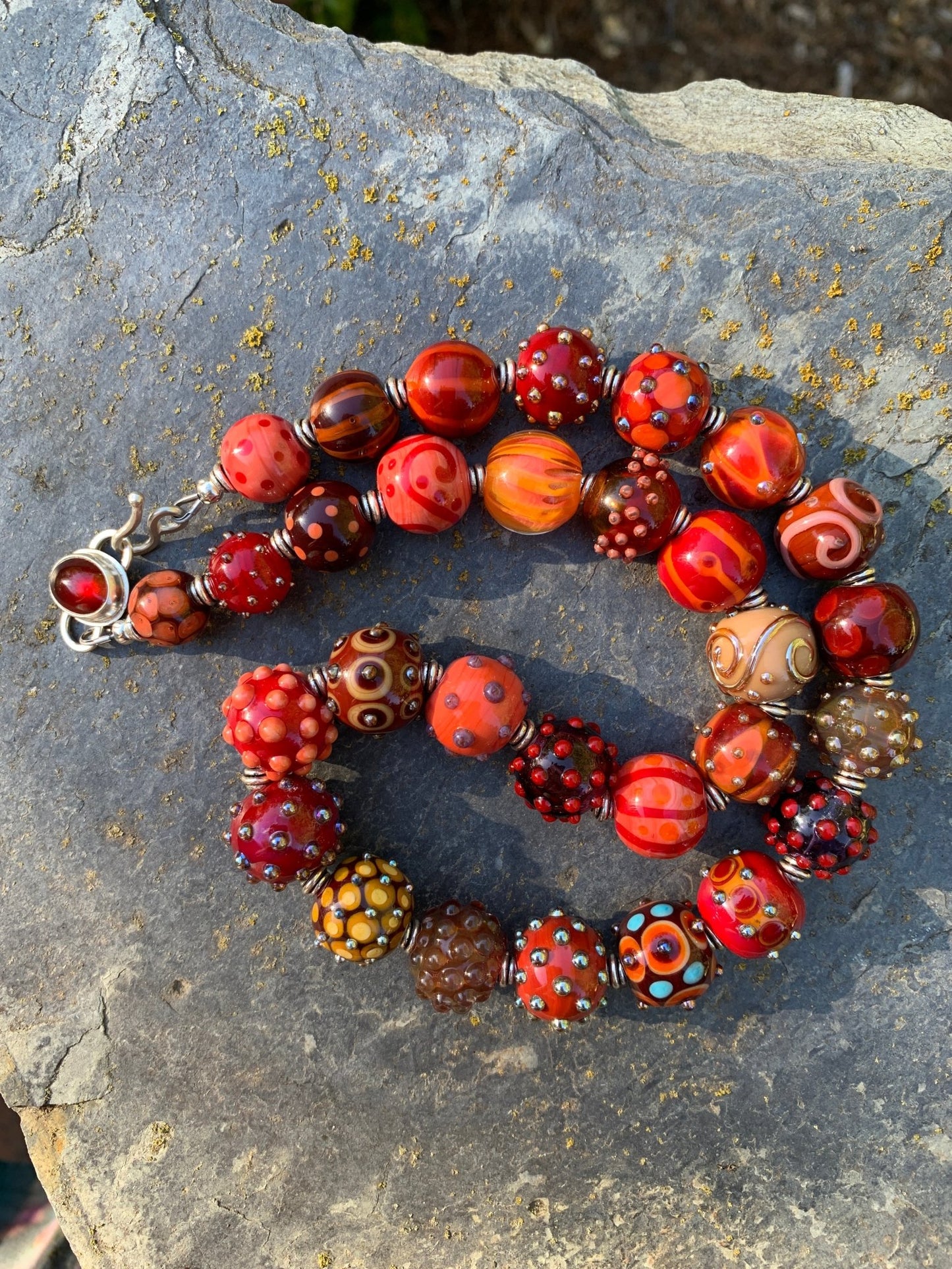 "Summer" Boho Bead Collector's Necklace - The Glass Acorn