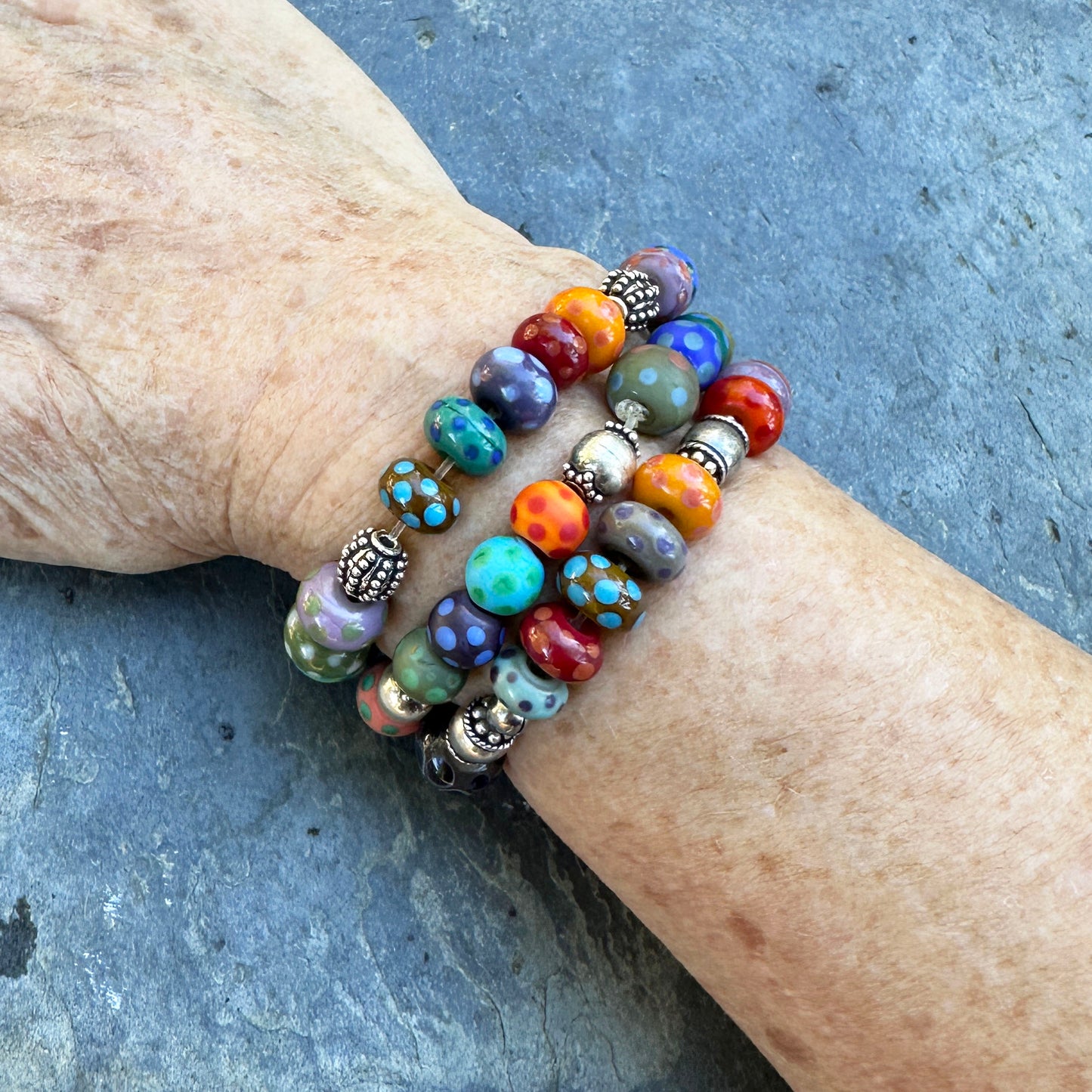 Colorful Stretch Bead Bracelets