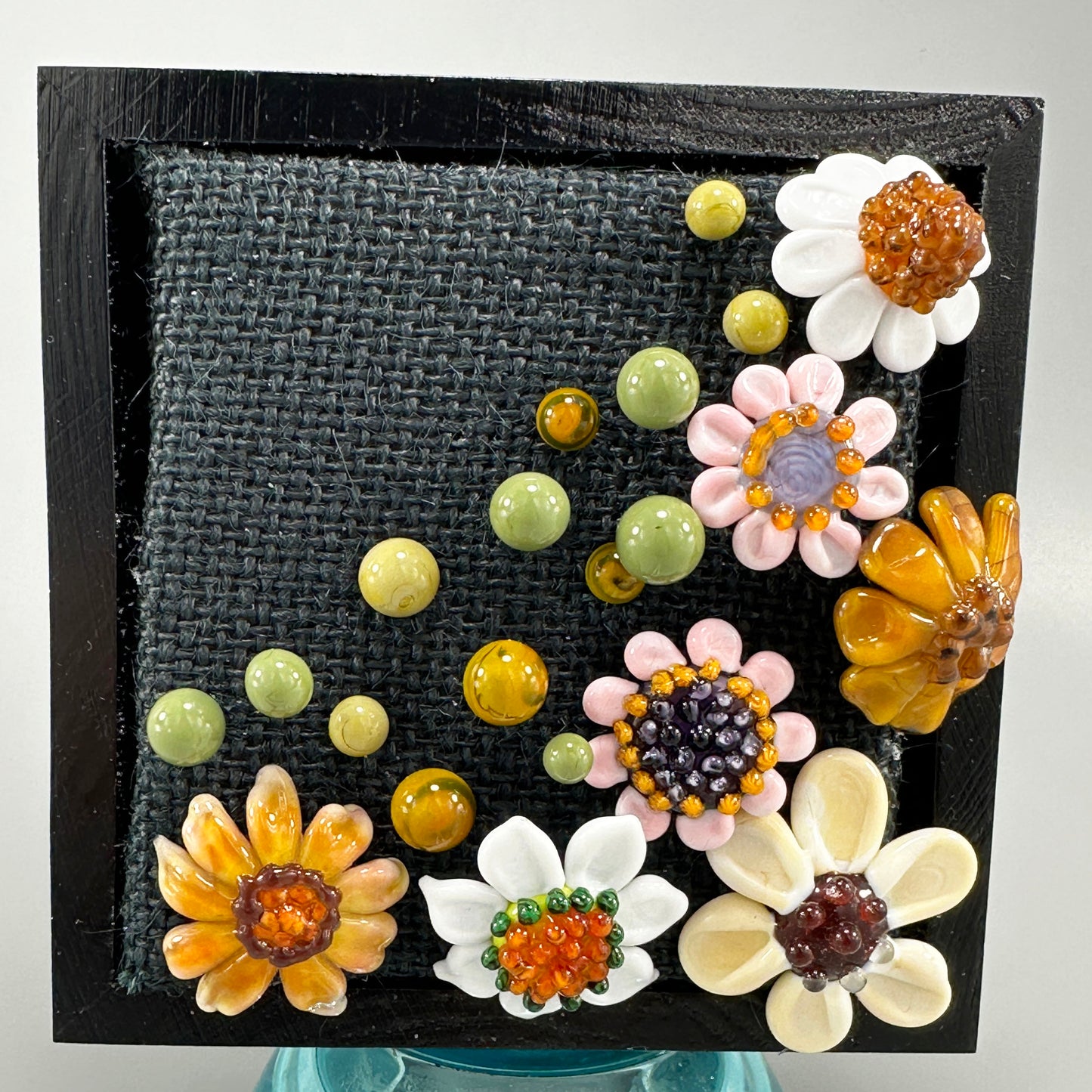 Bokeh Bouquet Glass Wall Sculpture