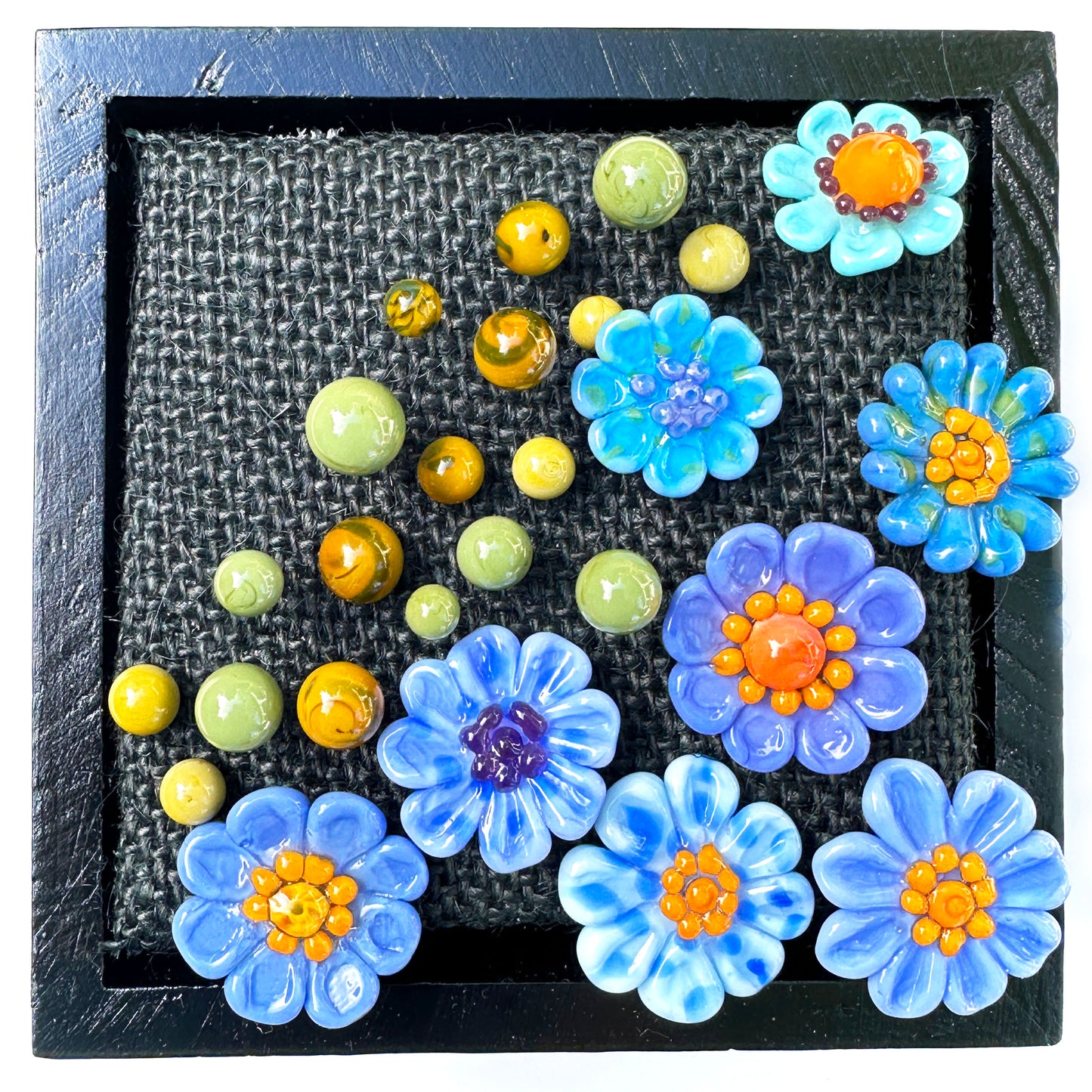 Bokeh Bouquet Glass Wall Sculpture