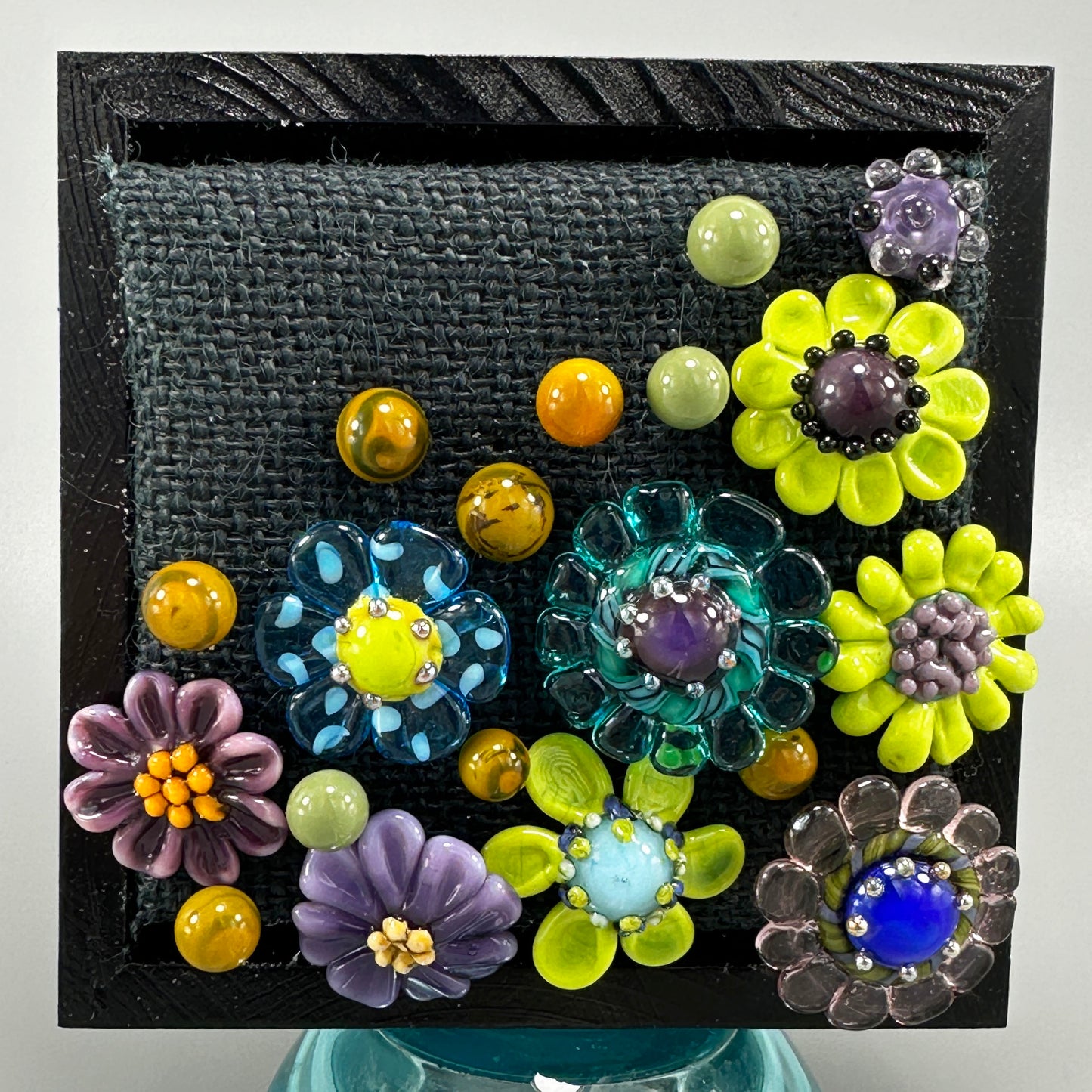 Bokeh Bouquet Glass Wall Sculpture