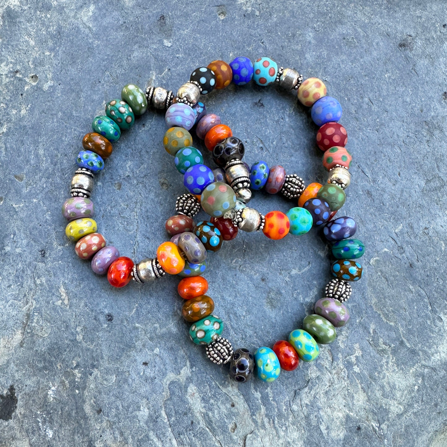 Colorful Stretch Bead Bracelets