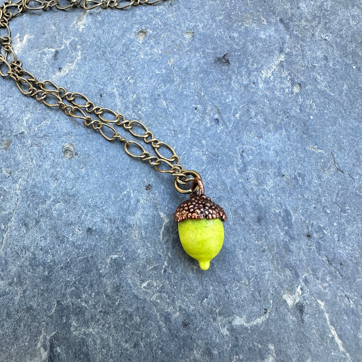 Tiny Acorn Pendants