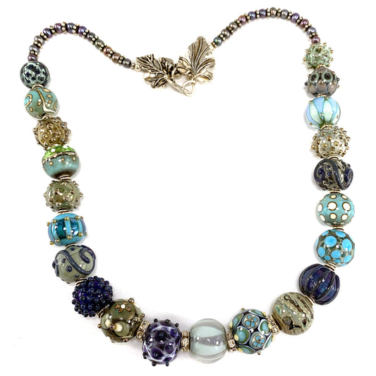 Boho Bead Collector's Necklace - The Glass Acorn