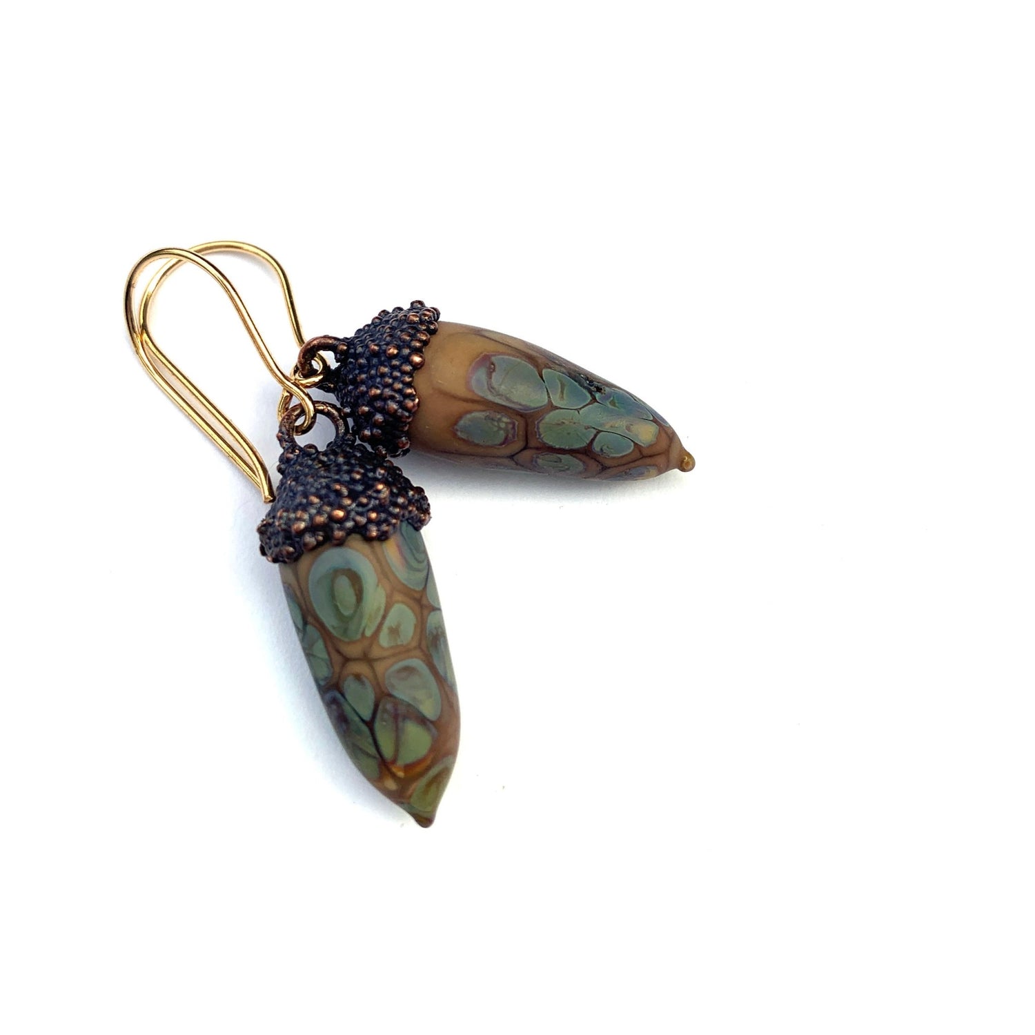 Coastal Live Oak Earrings - The Glass Acorn