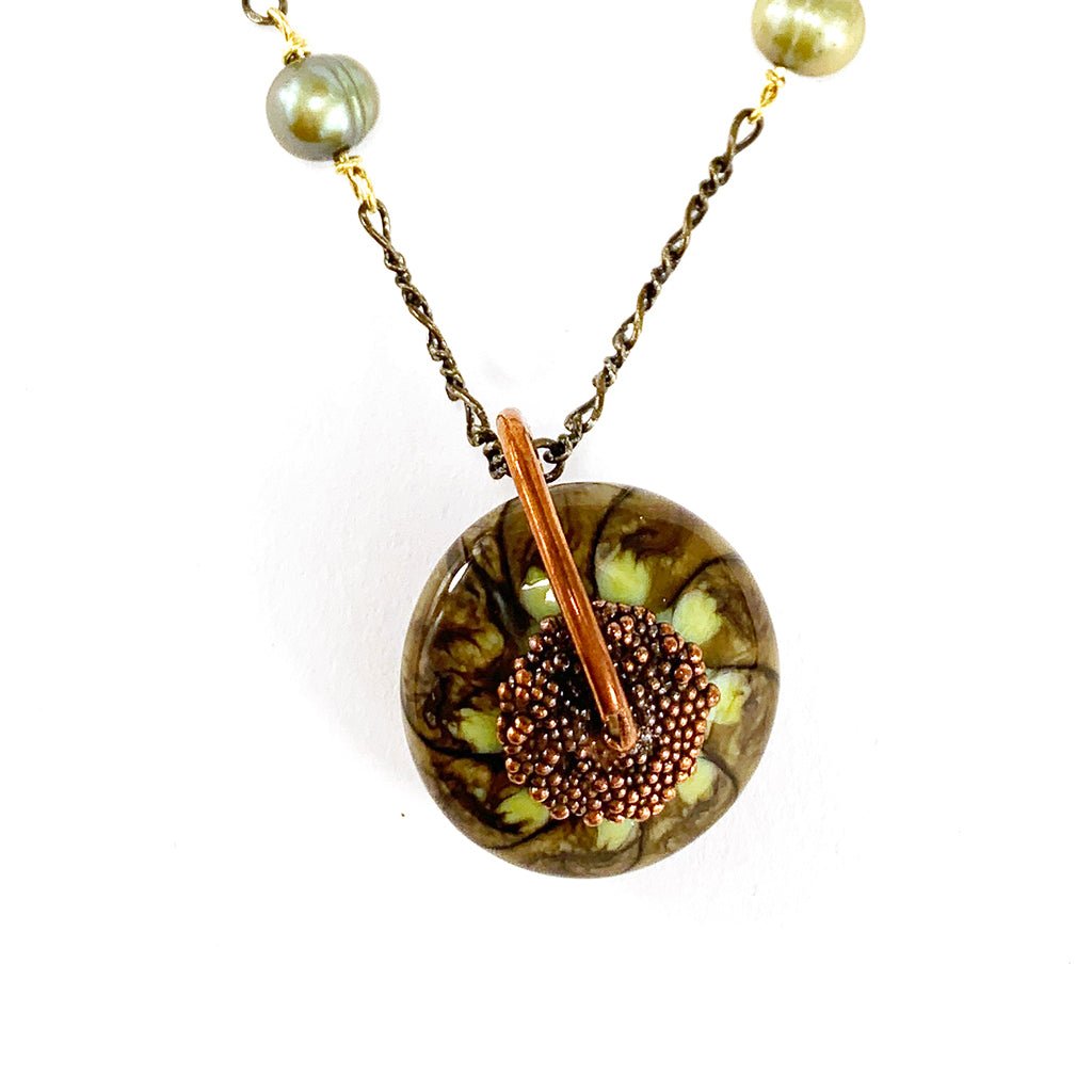 Earthy Disc Bead necklace - The Glass Acorn