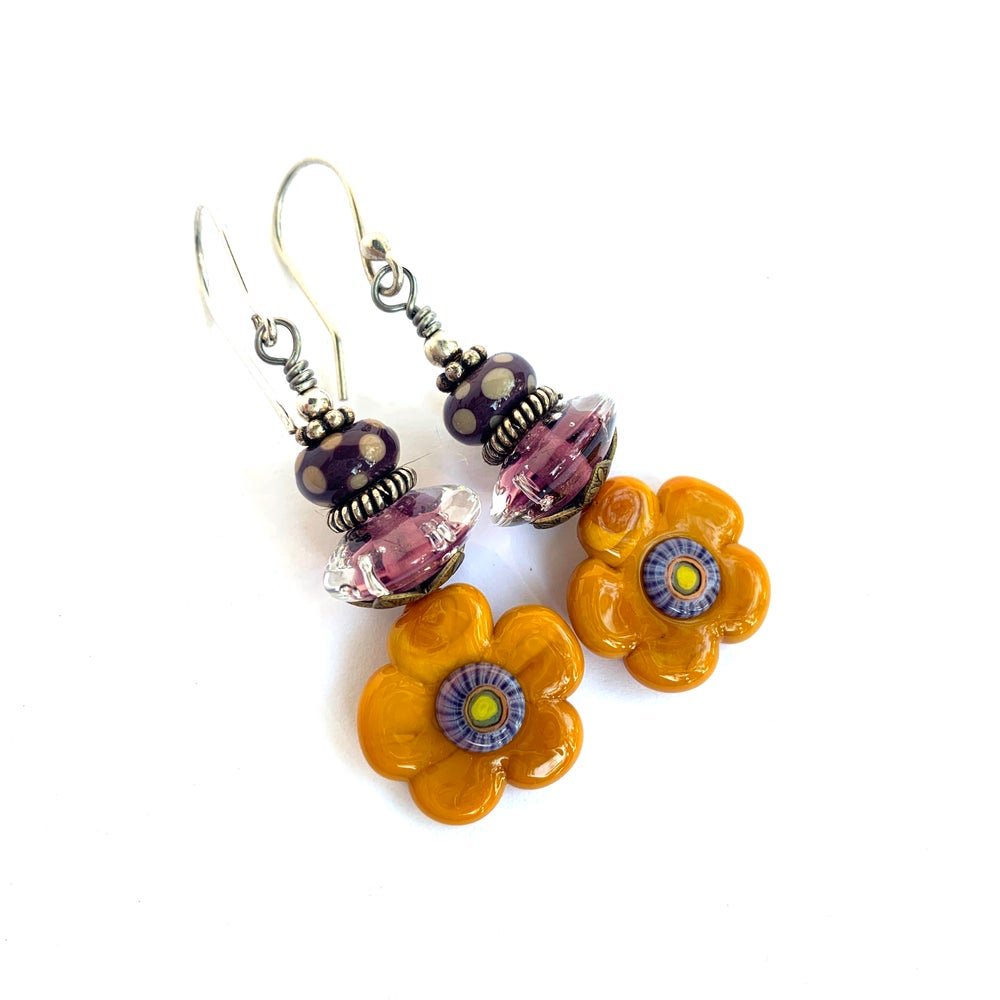 Flower Power Earrings - The Glass Acorn