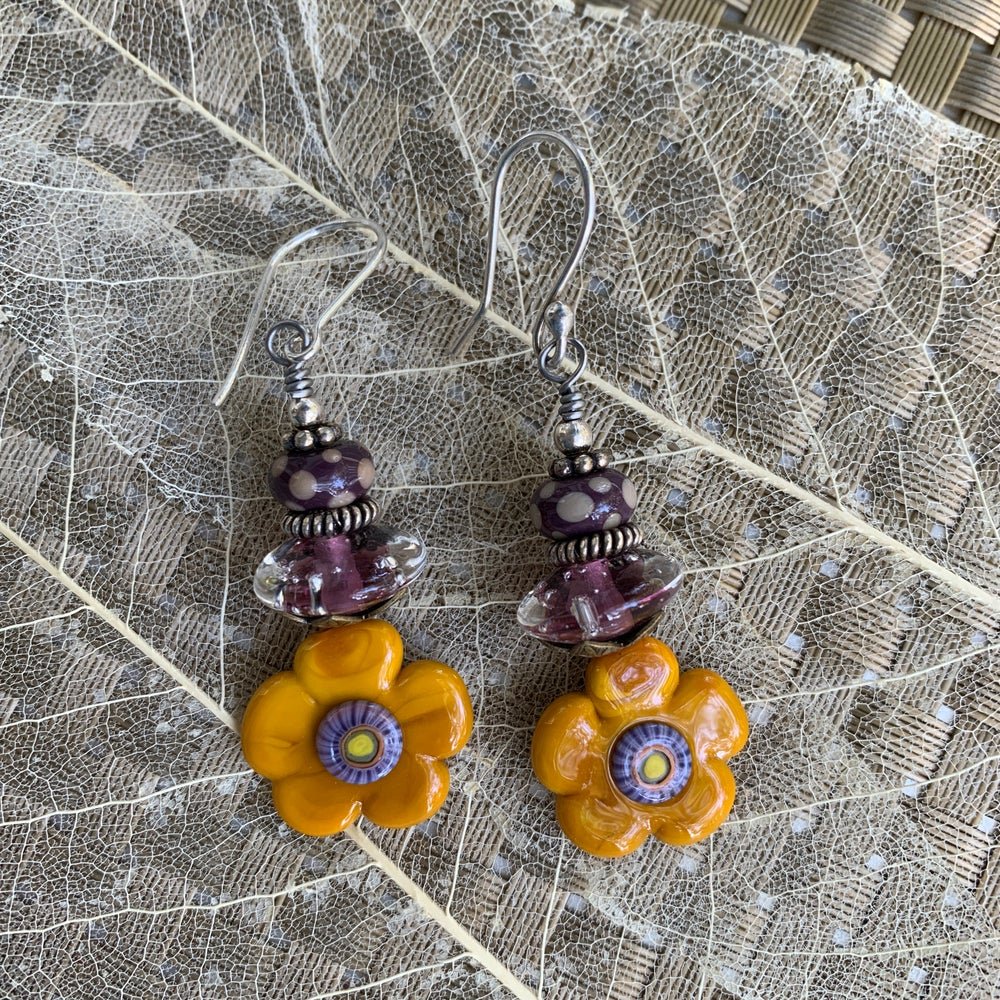 Flower Power Earrings - The Glass Acorn