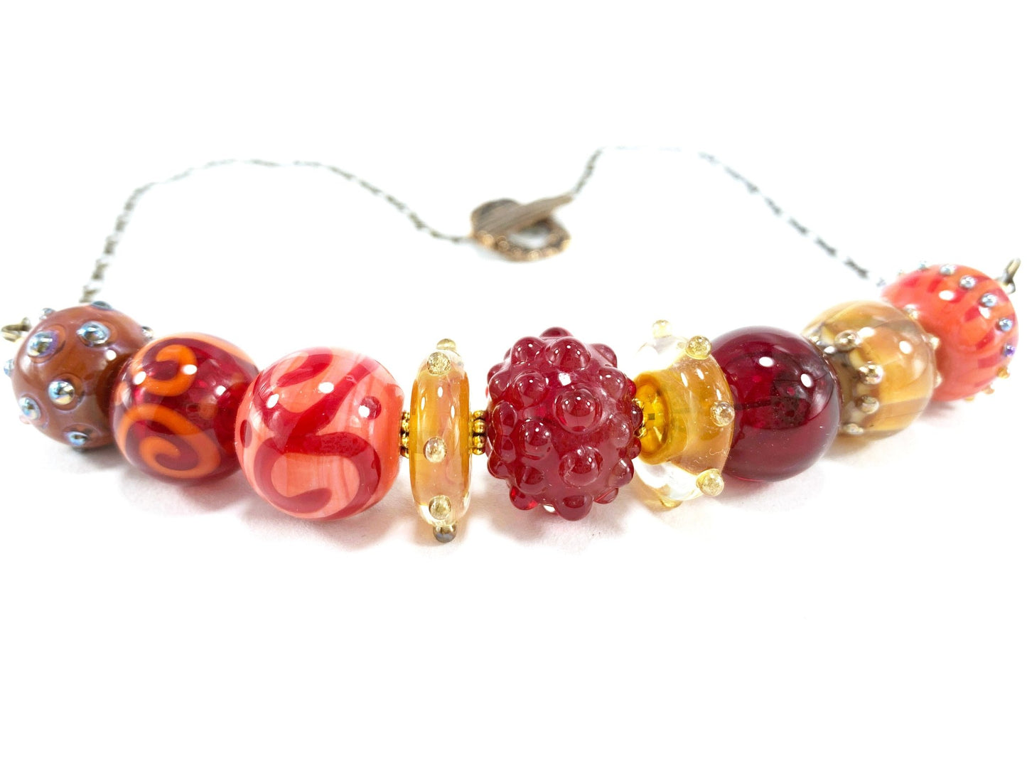 Little Bit of "Summer" Boho Bead Collector's Necklace - The Glass Acorn