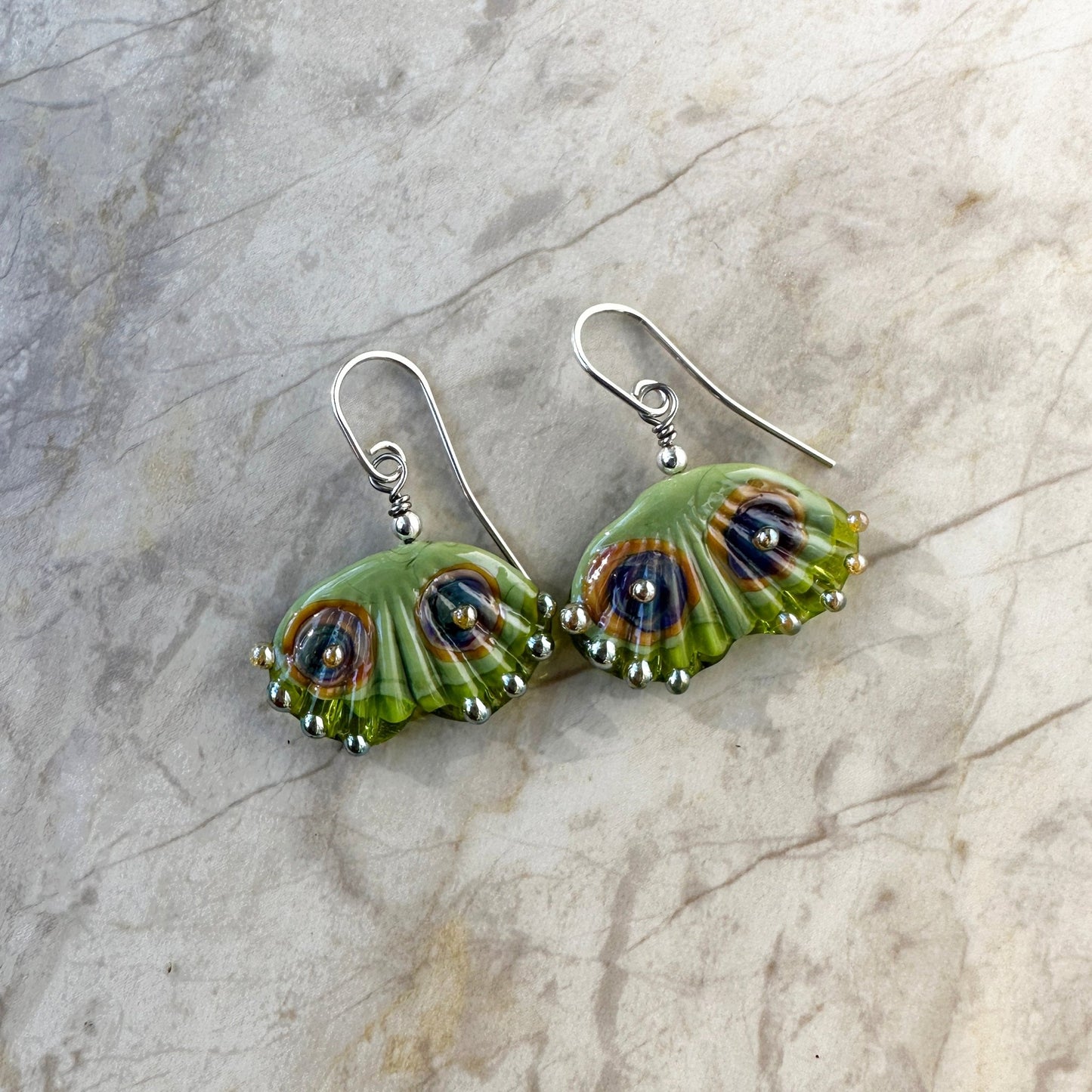 Single Tier Gingko Leaf Earrings - The Glass Acorn