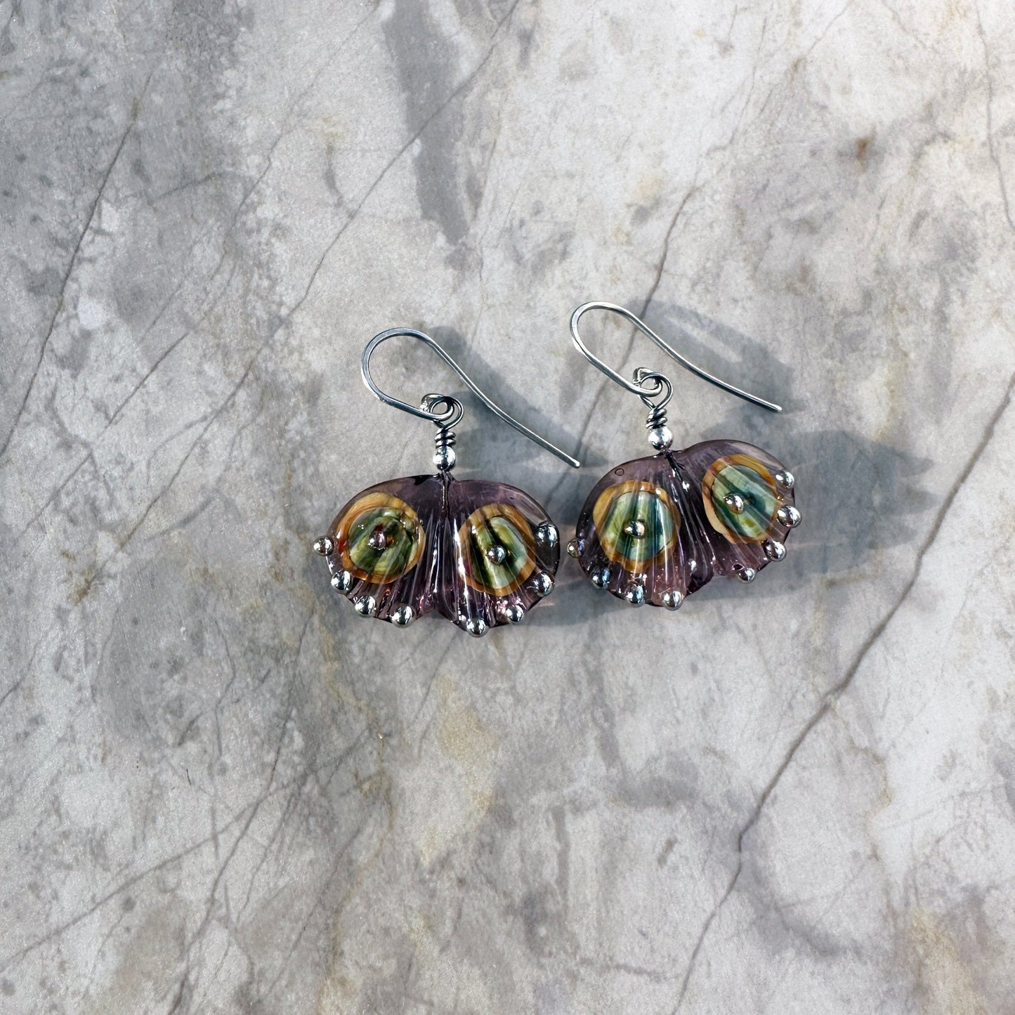 Single Tier Gingko Leaf Earrings - The Glass Acorn