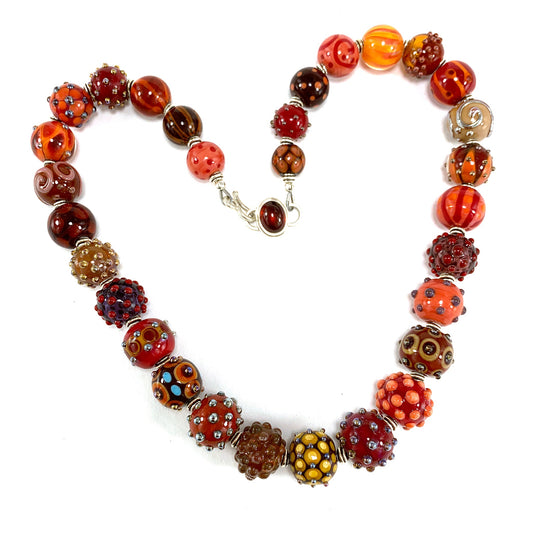 "Summer" Boho Bead Collector's Necklace - The Glass Acorn